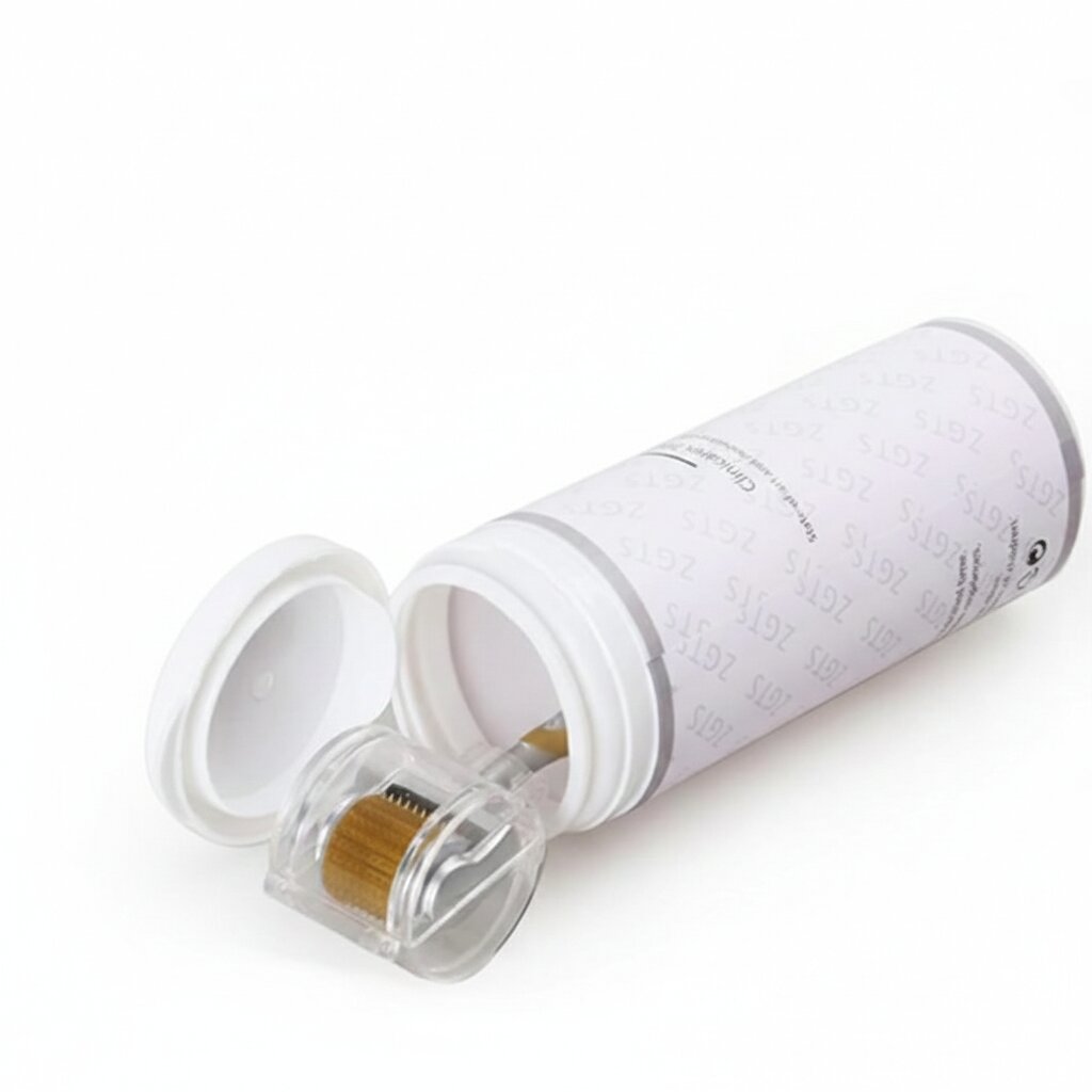 Vitamin serum and skincare application after microneedling treatment